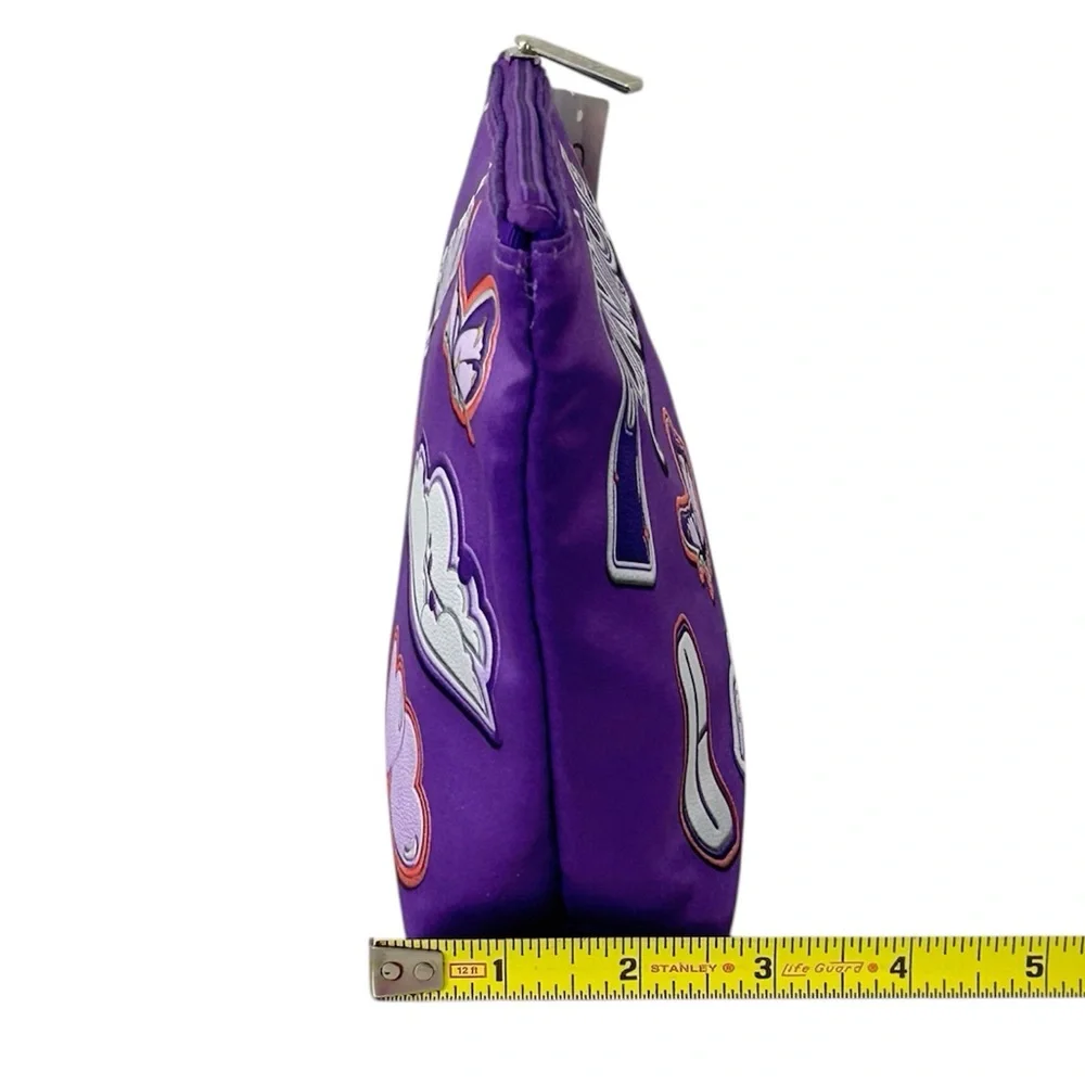 Clinique Purple & White Playful Graphic Cosmetics Bag